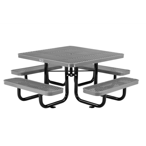 Global Industrial 46 Child Size Square Expanded Picnic Table, Gray 277151KGY